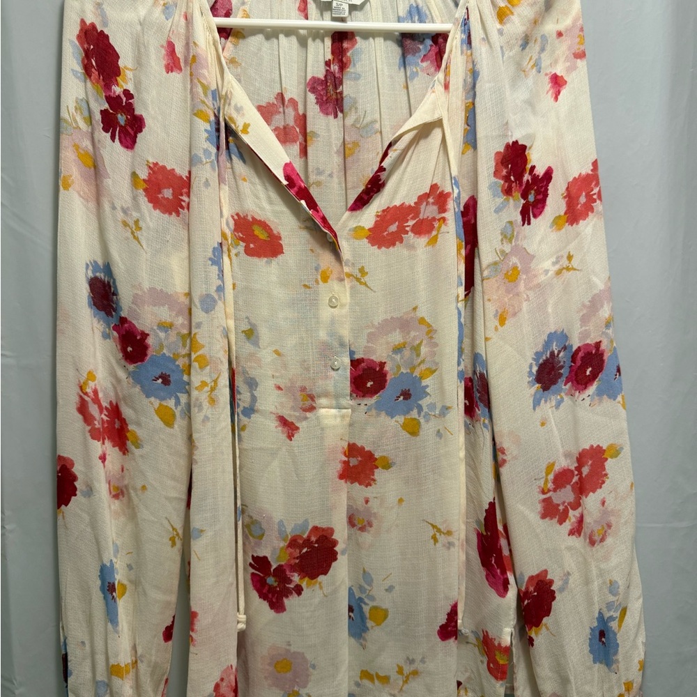 Lucky Brand Floral Print Blouse